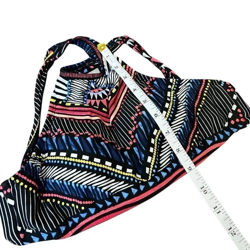 Bar III Two Piece Bikini Swimsuit Set abstract boho Size top XS bottoms S